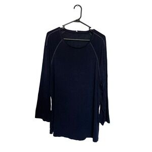 Kit + Ace Shirt Mens XL Blue Long Sleeve Athletic Lightweight Casual Logo Tee